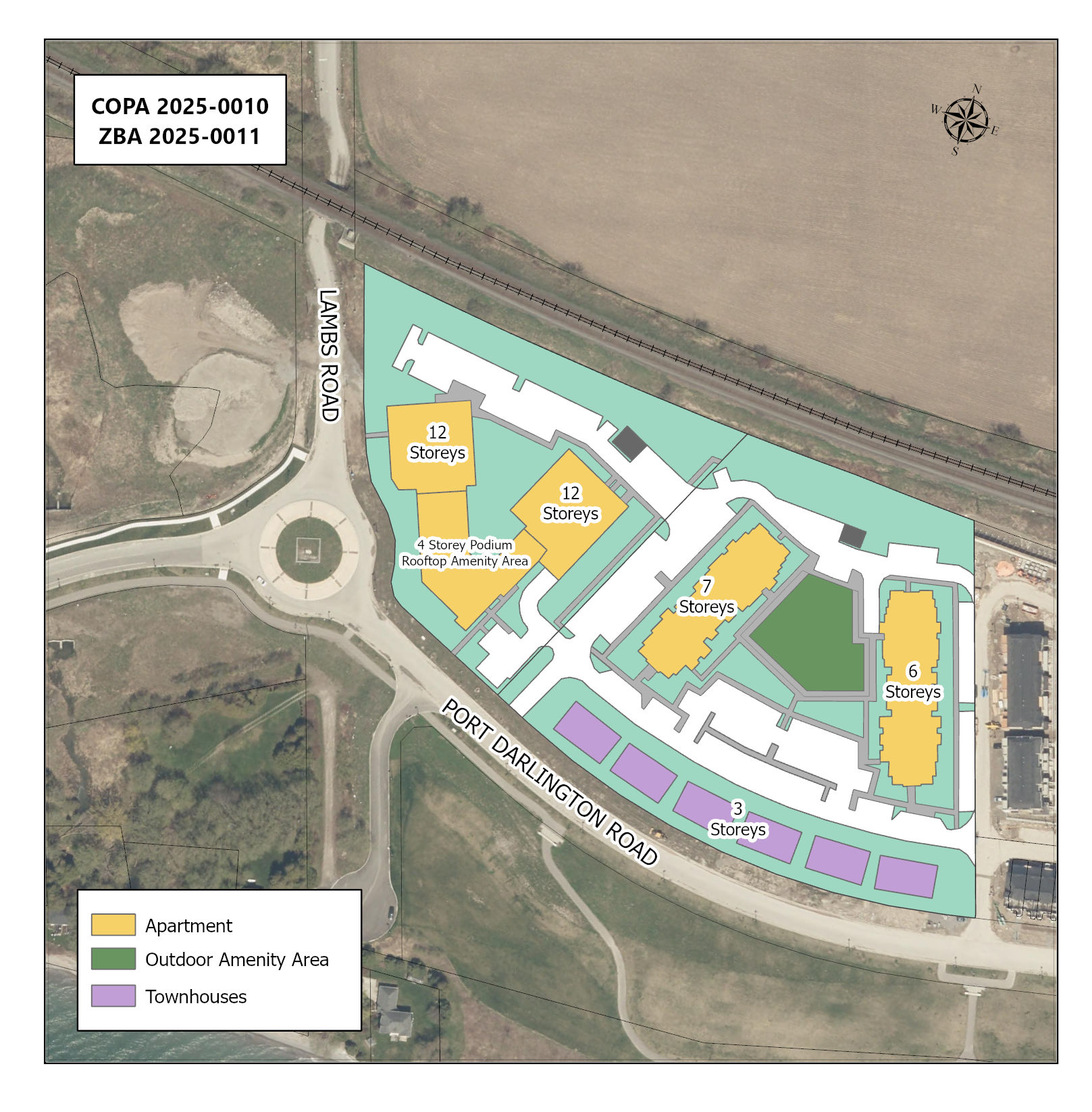 Key map showing proposed development area
