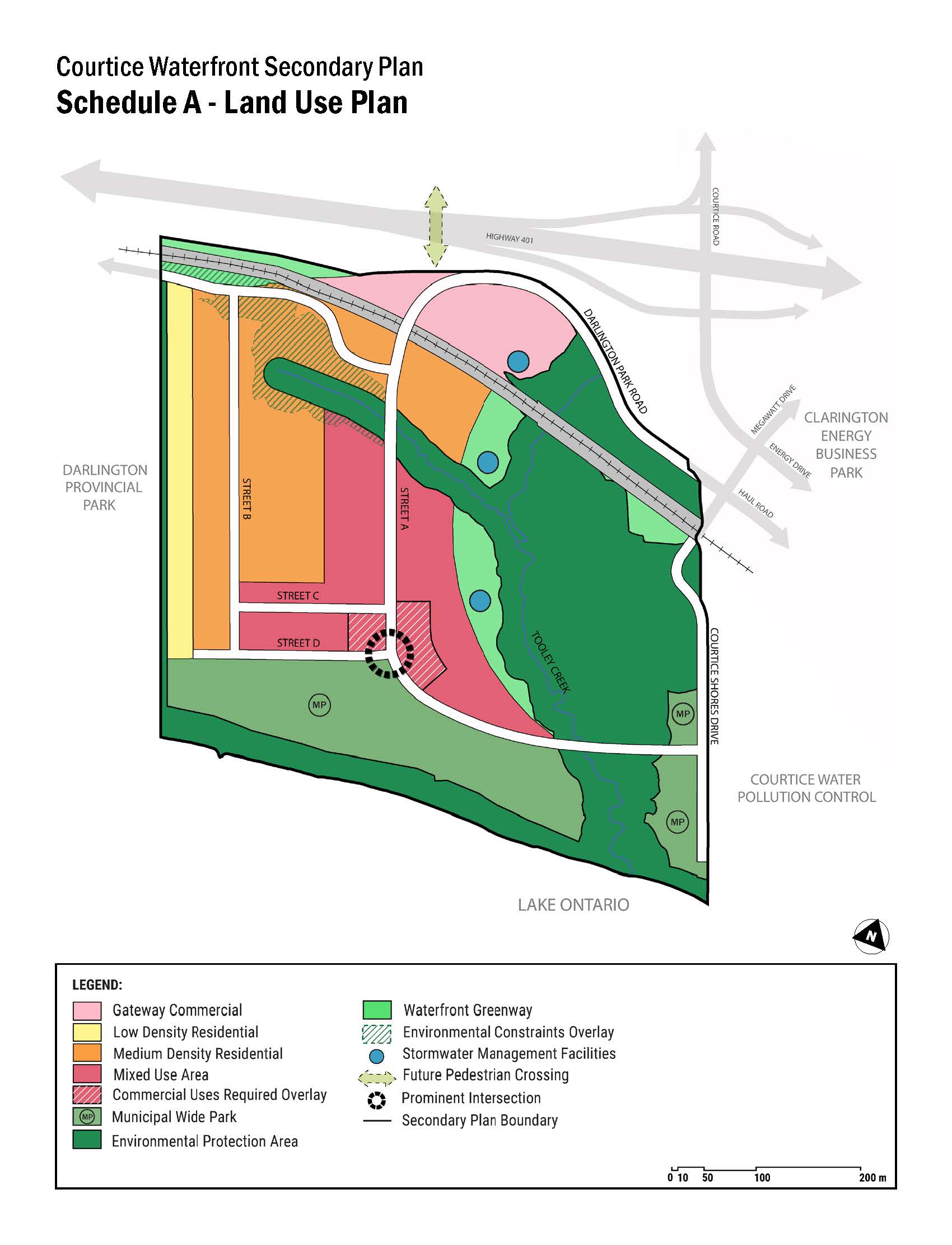 Courtice Waterfront Map