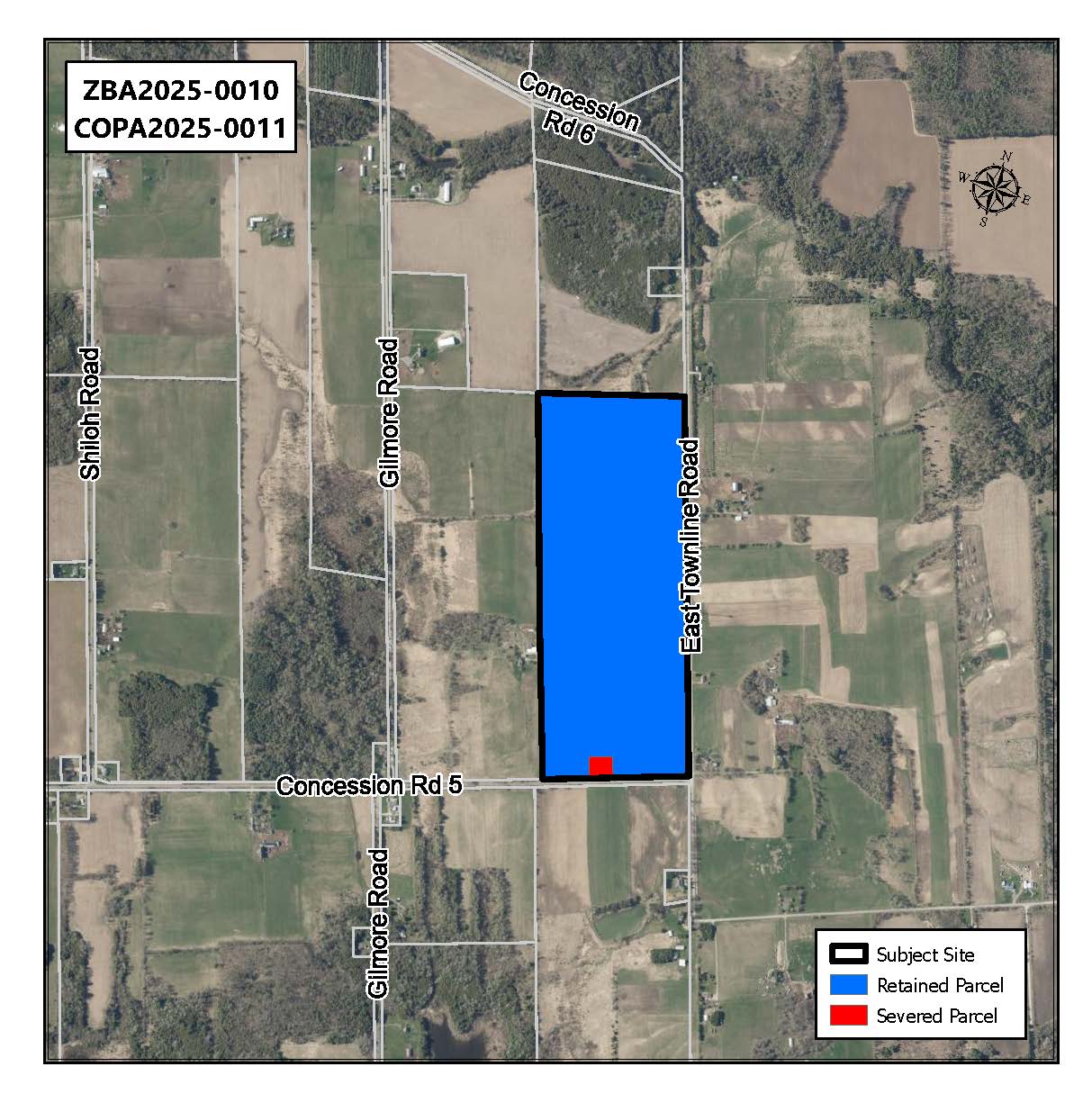 Key map showing proposed development area
