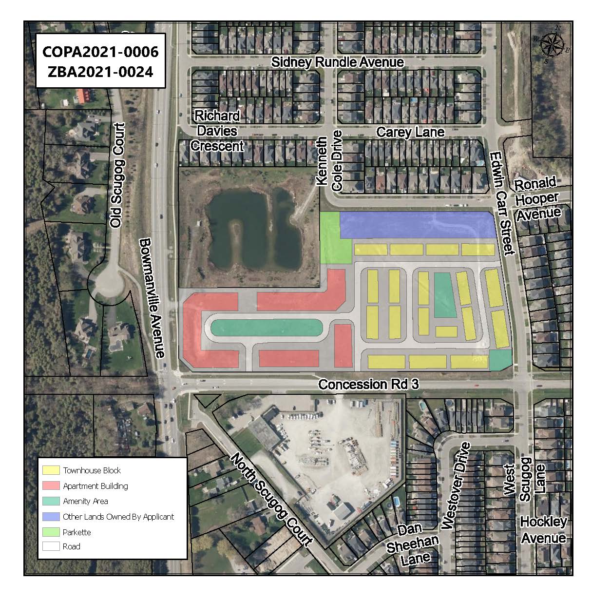 Key map showing proposed development area