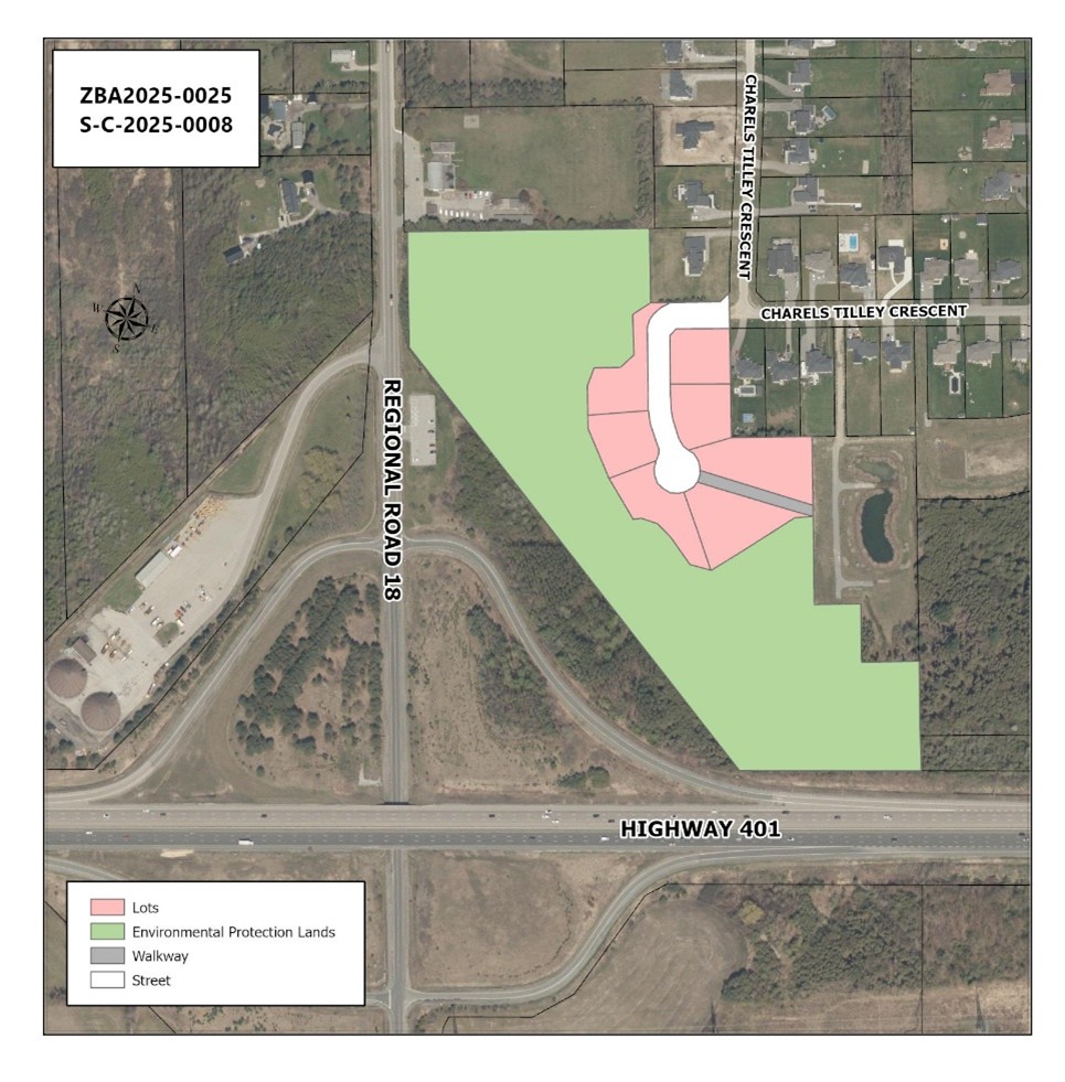 Key map showing proposed development area