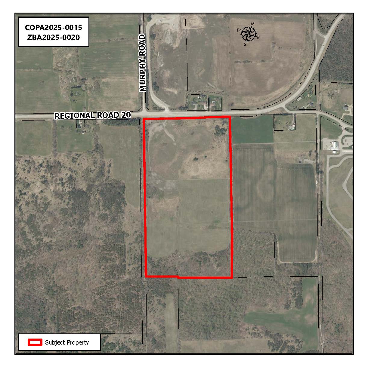 Key map showing proposed development area