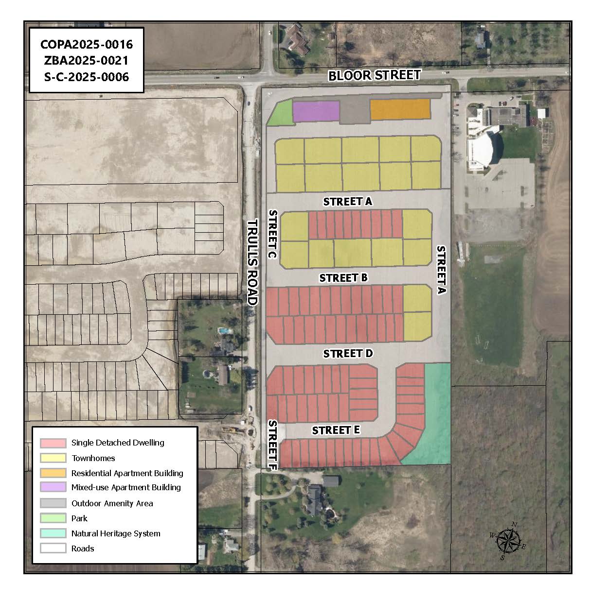 Key map showing proposed development area