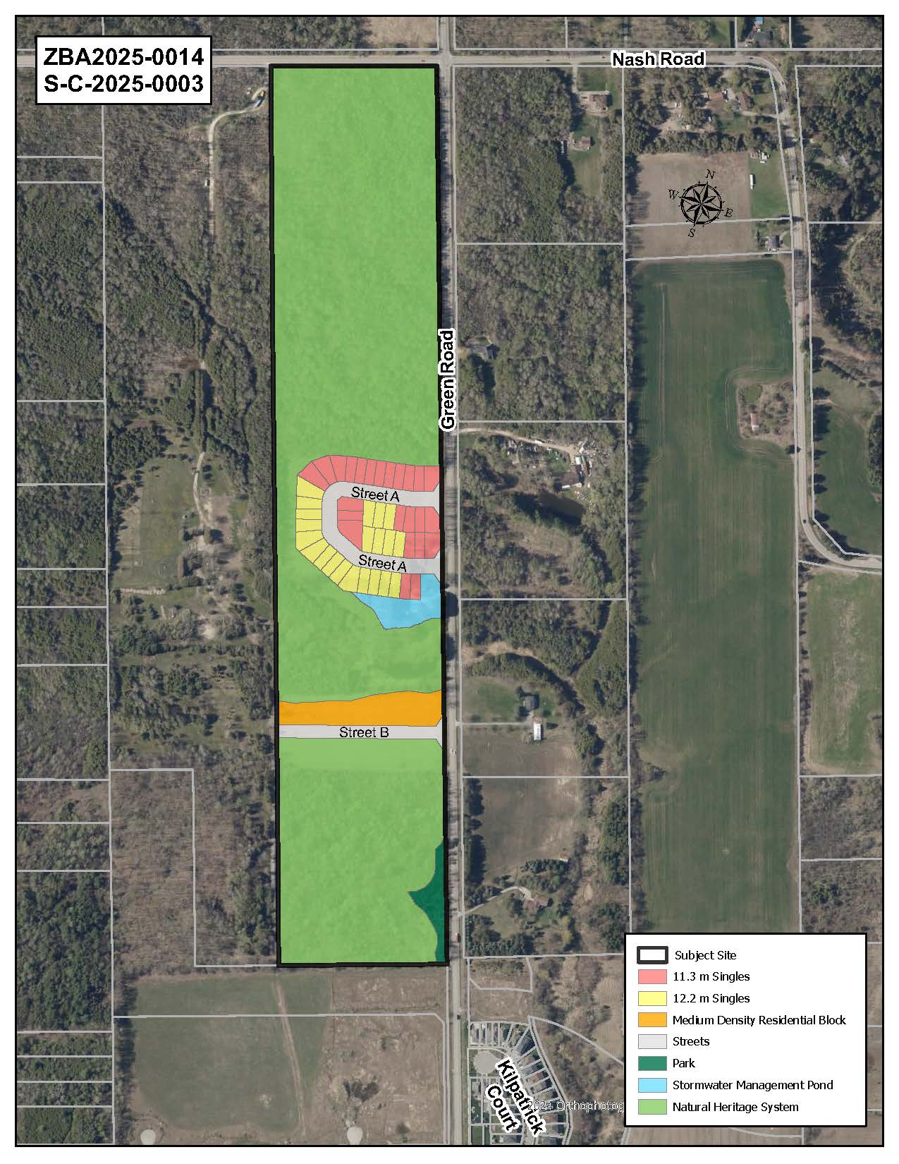 Key map showing proposed development area