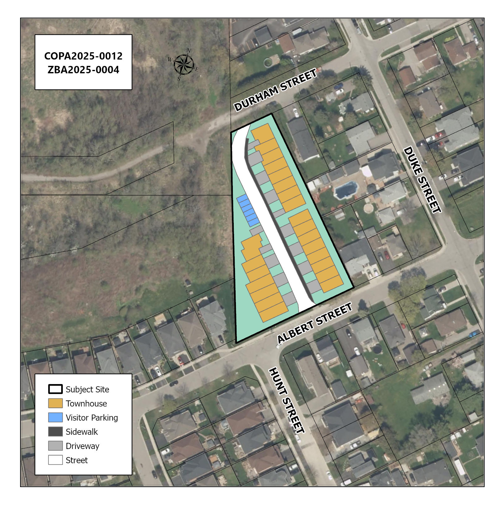 Key map showing proposed development area