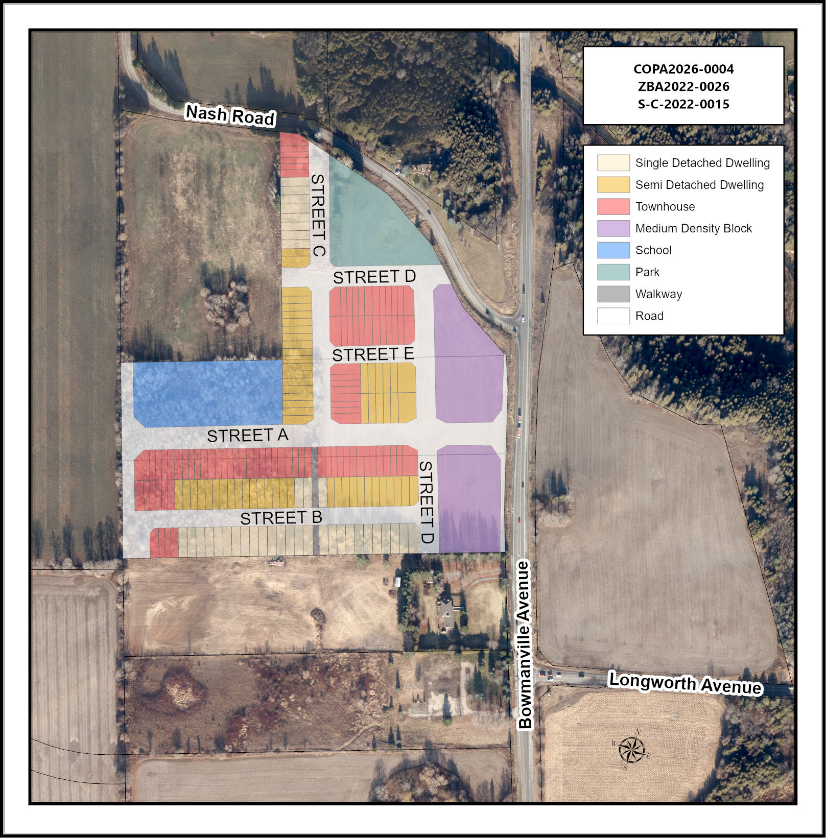 Key map showing proposed development area