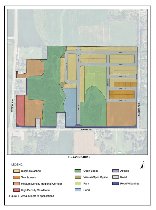 Key map showing proposed development area