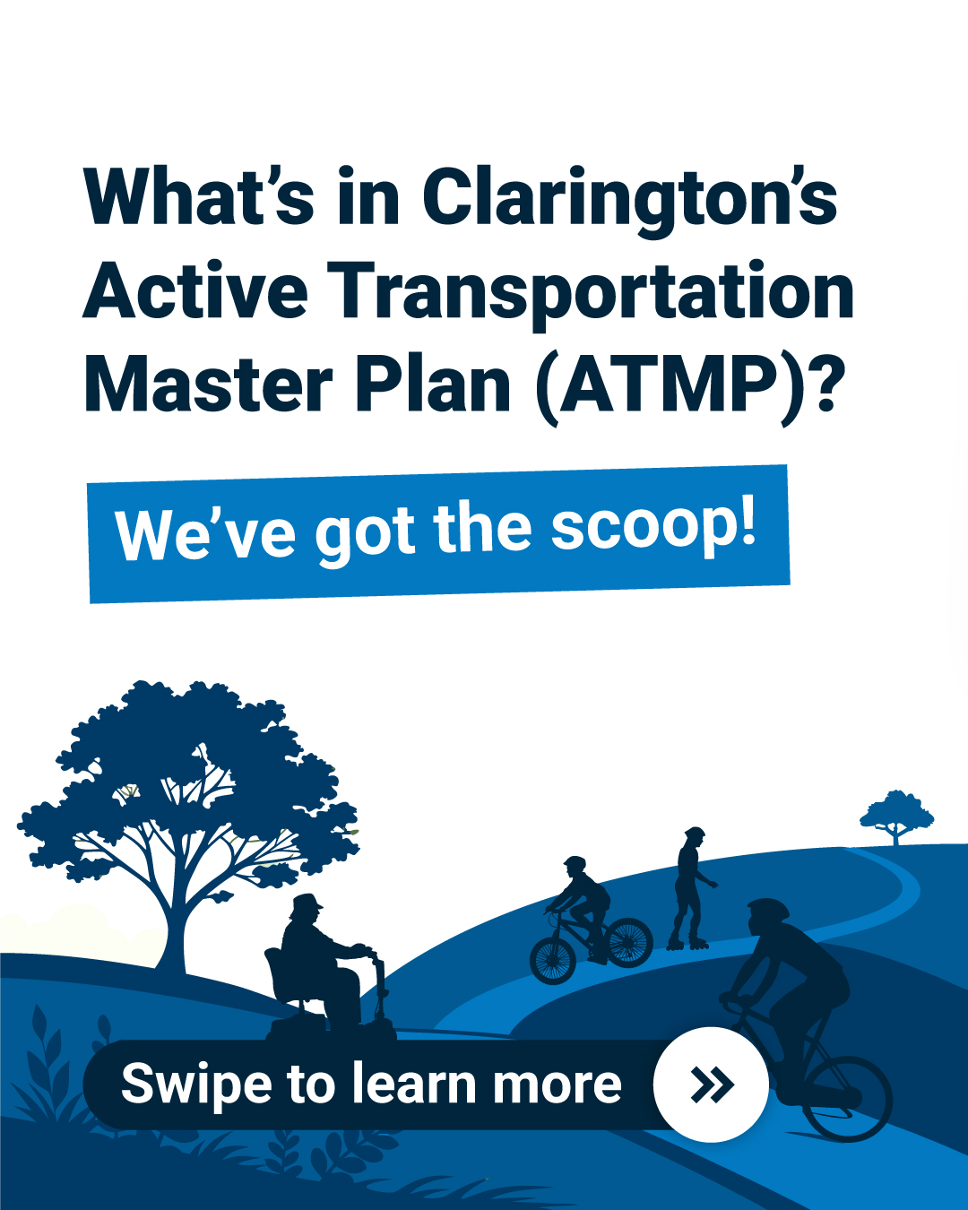 What's in Clarington's Active Transportation Master Plan (ATMP)? We've got the scoop. Swipe to learn more.