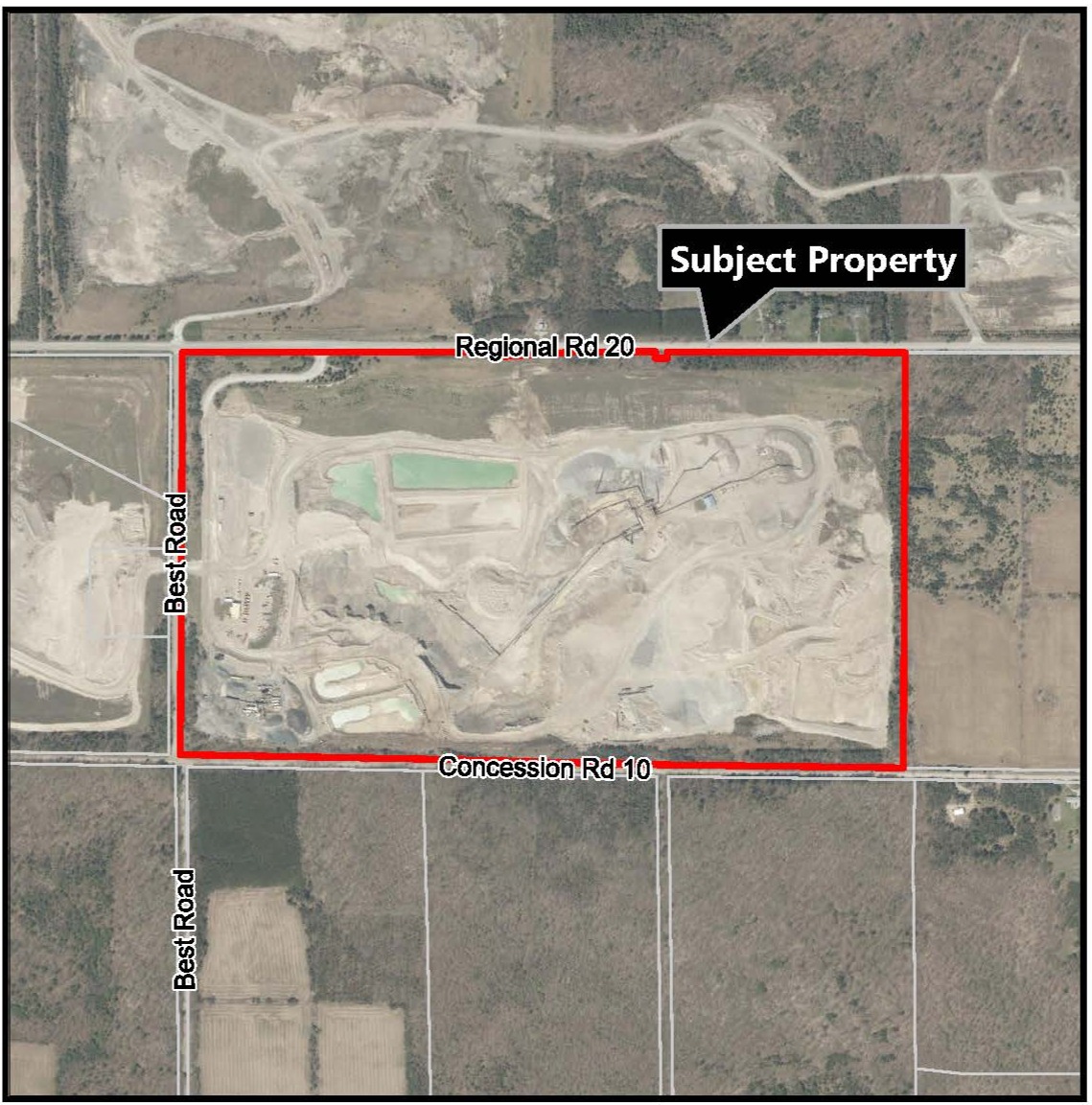 Key map showing proposed development area
