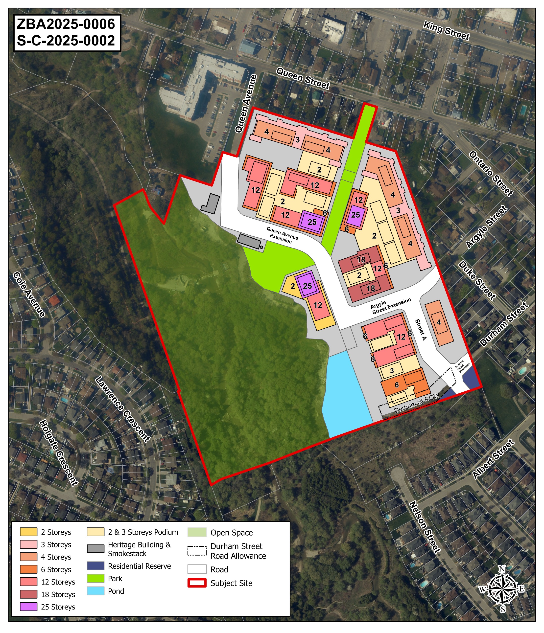 Key map showing proposed development area